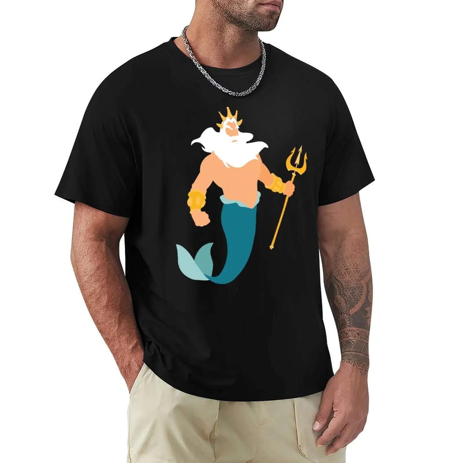

King Triton T-Shirt sweat shirts funny t shirt graphic t shirt mens champion t shirts#Color S