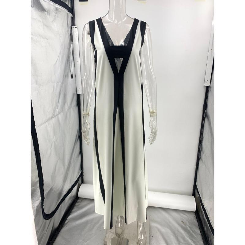 Summer Sexy Double-sided V-neck Contrasting Casual Dress for Women