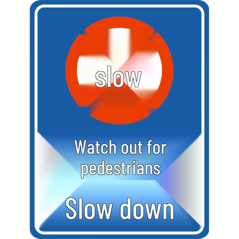 DAXTE Triangular Safety Warning Sign