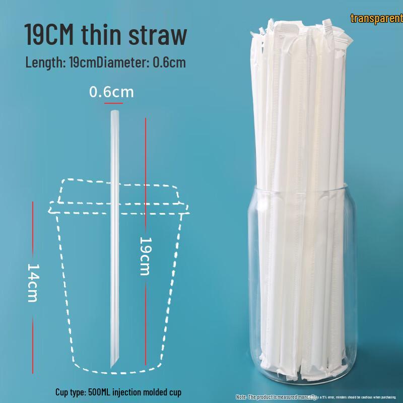 Disposable Thin Clear Plastic Drinking Straws