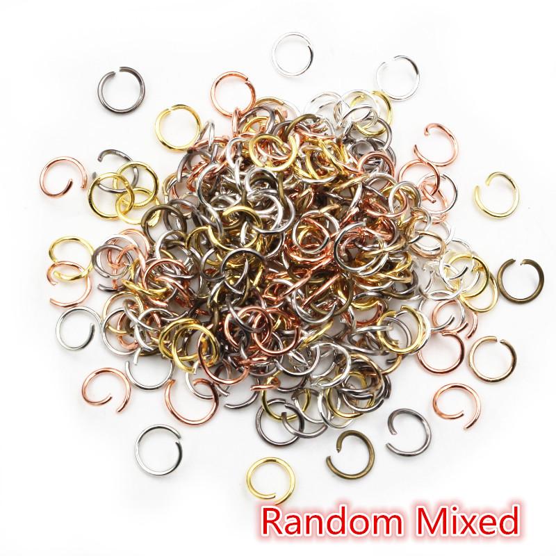 Open Loop Jump Rings 200pcs 4 5 6 7 8 10 Mm Open JumpRings for DIY Jewelry Making Findings Connector Supplies