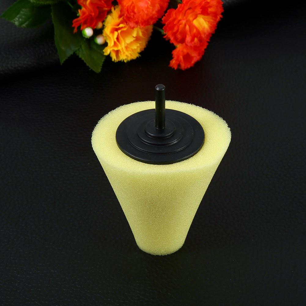 1PCS Foam Polishing Cone Shaped Buffing Pads for Wheels - Use with Power Drill