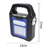 Portable Solar Lantern COB LED Work Lamp Waterproof  Emergency Spotlight USB Rechargeable Hand Lamp for Outdoor Hiking Camping