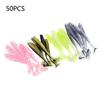 50Pcs Soft Fishing Lures Baits for Saltwater Freshwater Swimbaits Trout Bass