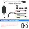 3A for Universal Car Dash Cam Step-Down Line Auto DVR 12-24v Hardwire 3.5m Cable Kit Mini Micro USB C Charger 5V Dashcam Camera