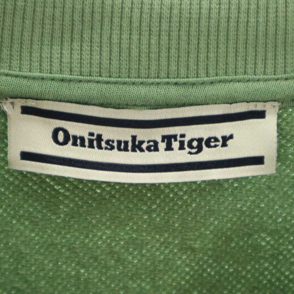 ONITSUKA TIGER Long sleeve sweat trainer M Green system Men's Used