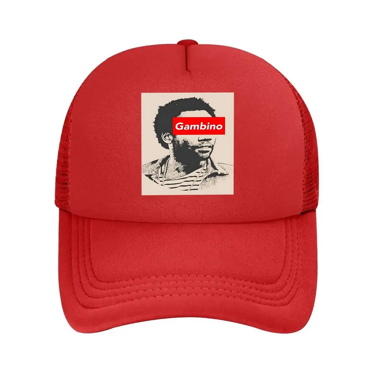 Gambino Portrait  StreetwearInfused Design Blending Urban Aesthetics with Bold Branding Mesh Baseball Cap One Size