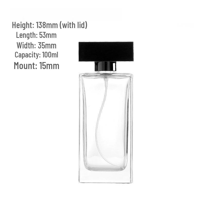 Transparent Glass Perfume Decanting Spray Bottle Set