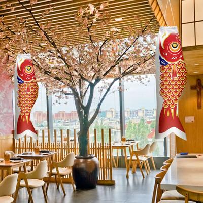 Japanese Carp Windsock Outdoor Hanging Fish Flag Kite Koinobori Windsock for Sushi Bar Restaurant Garden Deck Decor