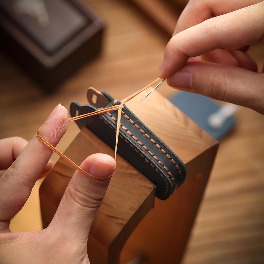 QBUC for Toyota Tundra  Leather Key Fob Cover, 4 Button Key Holder Protector for Toyota -2025 Land Cruiser Venza RAV4 Corolla Sequoia Sienna Crown