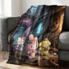 Sanrio Steampunk Plush Flannel Blanket Lightweight Throw Cartoon Cute Air Conditioning Bed Sofa Cover Nap Office Shawl Girl Gift