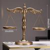 Decorative Balance of Justice Rustic Look Sculpture Sturdy Scale for