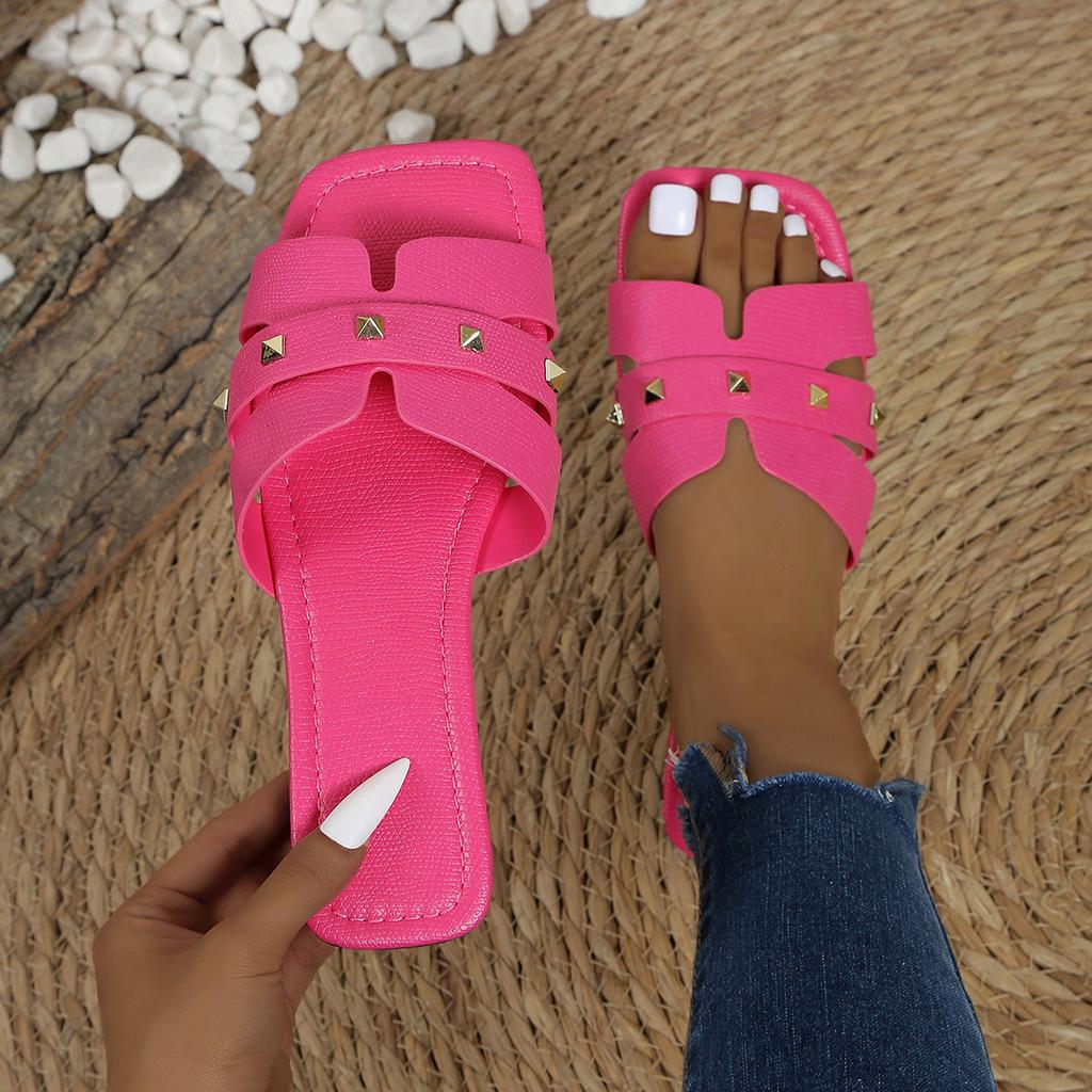 Fashion Trend Summer Women Slippers Flat Outdoor Beach Sandals Comfortable Design Shoes Luxury Outdoor Slippers Slides Women Big Size