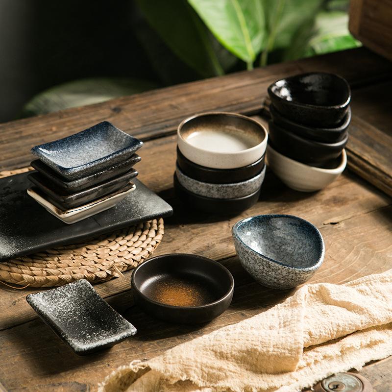 Flavoring Dishes Household Ceramic Dishes Soy Sauce Dishes Vinegar Dishes Dipping Dishes Tableware Cute Creative Dishes Special-shaped