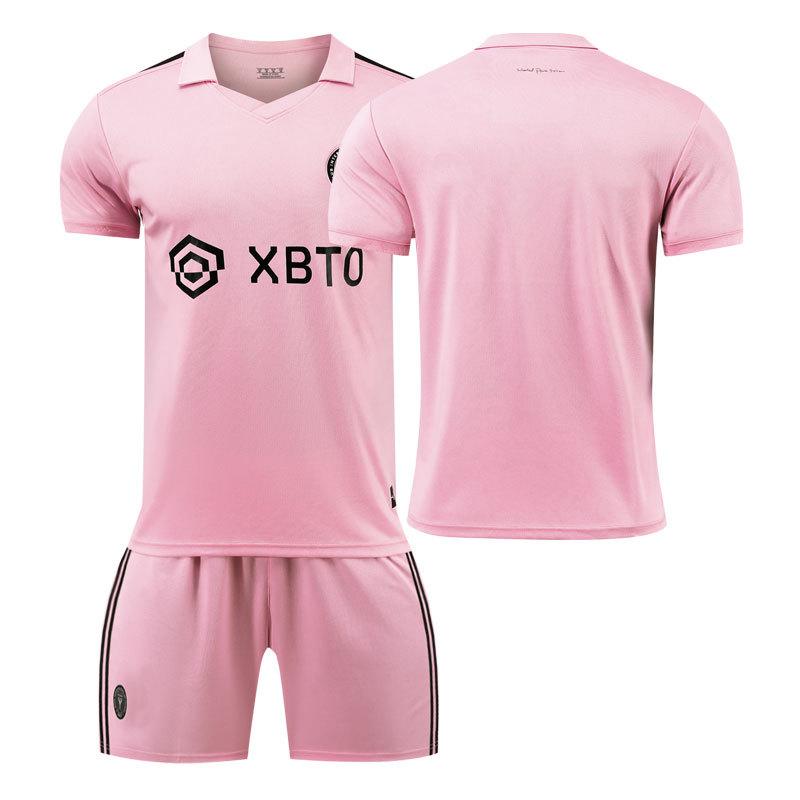 

2324 Miami Home Children s Student Adult Suit Jerseys Team Uniforms Men s and Women s Football Uniforms Fan Edition Size 16#weight (under 12.5kg)