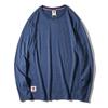 Export Tail Order T-Shirt Men's Long Sleeves Pure Cotton Autumn American Fashion Brand Bottoming Shirt Cut Label Original Order Menswear Clothing
