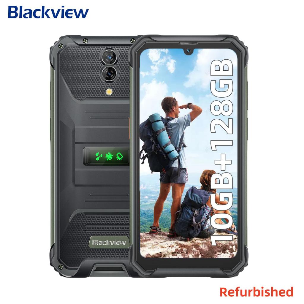 Repasovaný Blackview BV7200 Android 12 10GB+128GB Odolný smartphone Helio G85 Mobilní telefon 50MP Fotoaparáty Mobilní telefony 5180mAh