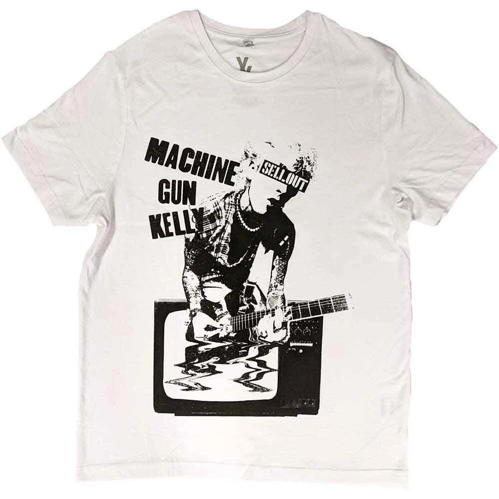 Machine Gun Kelly Unisex T-Shirt: TV Warp (X-Large) L