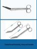 Stainless Steel Surgical Gauze & Tissue Scissors for Eye Surgery, Student Training, and Orthopedic Plaster Removal