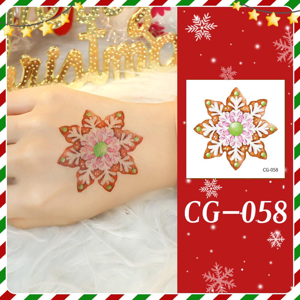 Ruikalong Christmas Cartoon Temporary Tattoo Stickers for Face and Arms