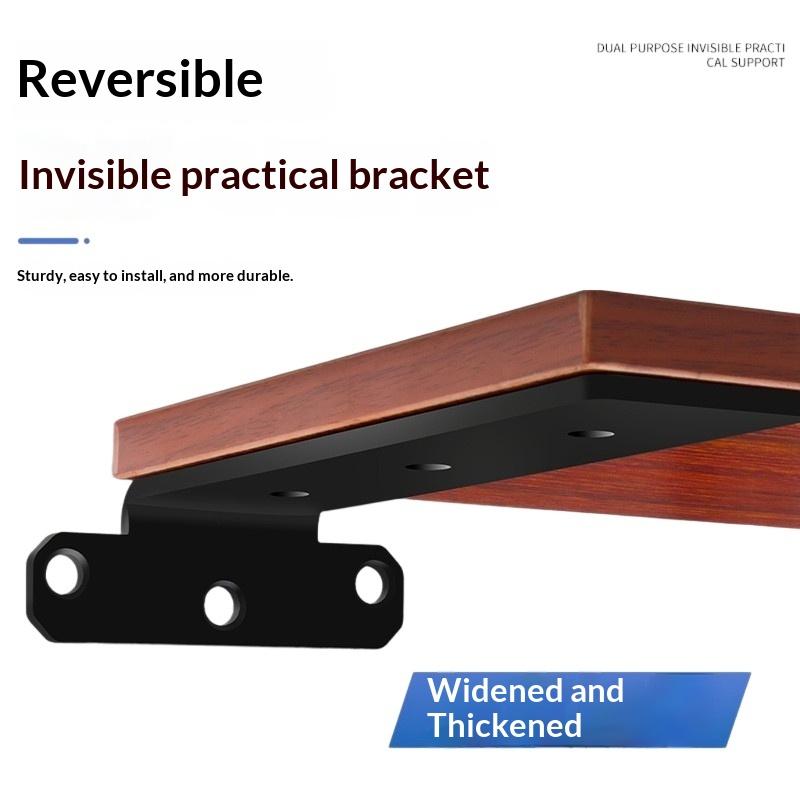 1 Set 6mm L-shape Partition Support Brackets Wall Mount Fixed Rack With Screw Heavy Duty Shelf Brackets Industrial Metal Bracket