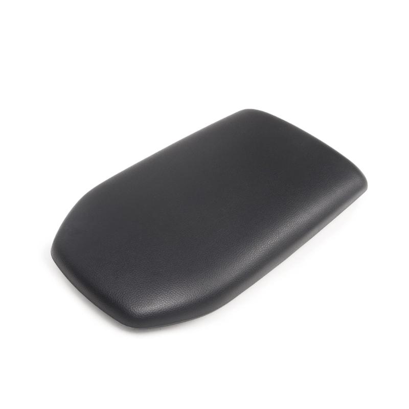Padded Armrest Lid Cover for Front Center Console OE‑Reference 58204‑02010, Black Textured Seam Finish, Direct Replace Trim for 2019-2024