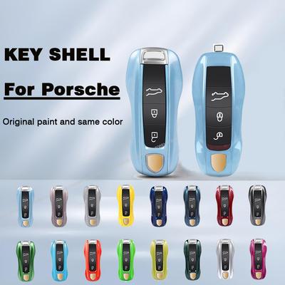OHHH8 For Panamera Spyder Carrera Macan Boxster Cayman Cayenne 911 970 981 991 Smart Remote Key Case Fob Covers Bag Key Shell