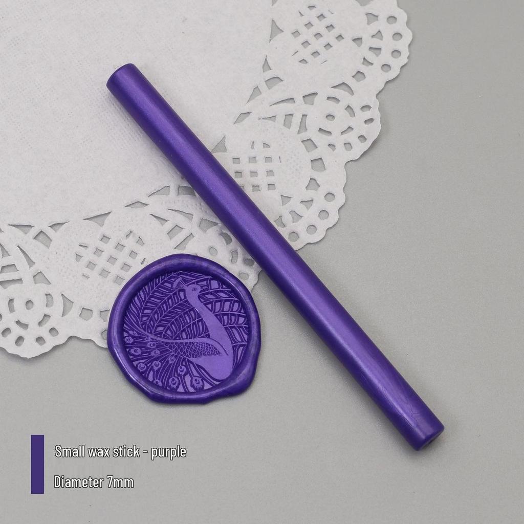 Bețișoare de Ceară de Sigiliu Mat Perlat, 125 Culori, 10x0.7cm, Compatibile cu Pistoale de Ceară, Culori Mixabile