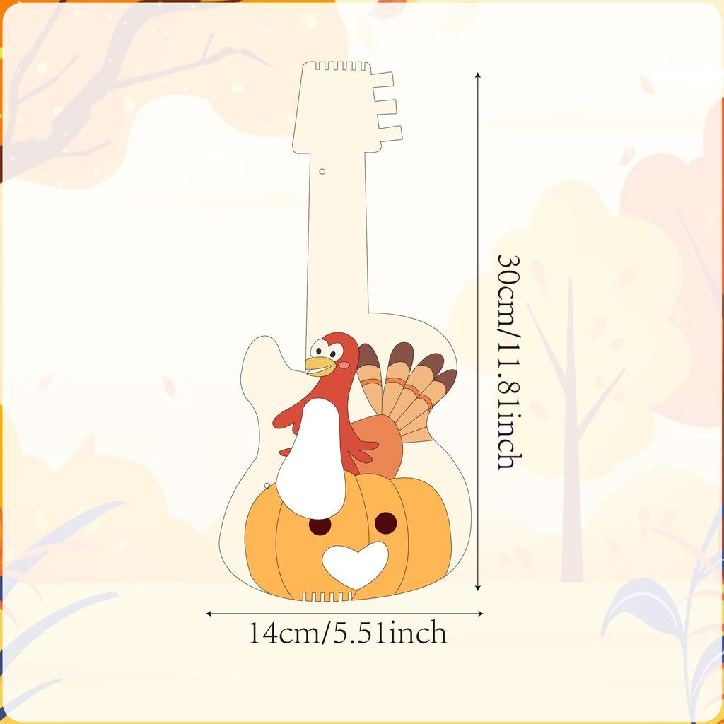 Handgefertigte Holz Kinder DIY Malerei Kritzel Gitarre Schmuck und Musikinstrument für den Kindergarten