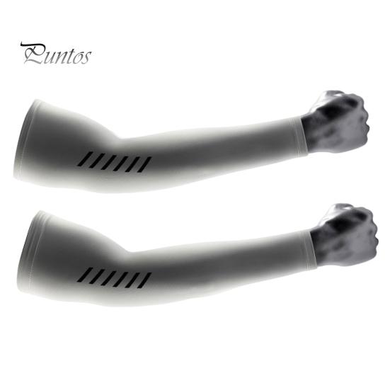 

1 пара УФ-защитных велосипедных нарукавников Защита от солнца Влагопоглощающие дышащие быстросохнущие спортивные охлаждающие компрессионные рукава L серый