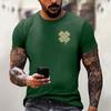 St. Patrick's Day Print - Herren Bedrucktes Lässiges Rundhals Kurzarm T-Shirt