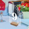 Place Card Removable Table Number Plate Card Display Stand Menu Display Frame Table Number Sign