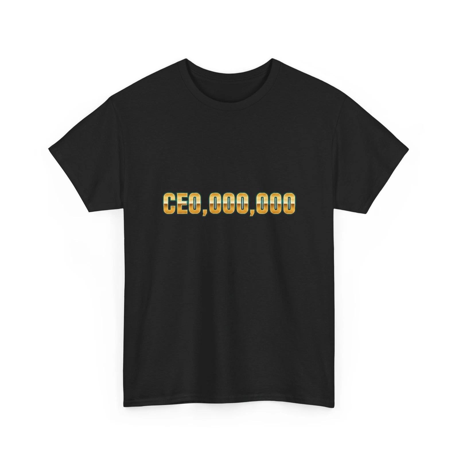 CEO Gold Money T-Shirt, Entrepreneur Tee, Business Leader Top, Cool T-Shirt, CEO 4XL
