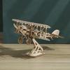 3D Wooden Airplane Puzzle: Handmade Educational Model Assembly Craft