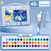 True Color Stackable Acrylic Markers - Non-Bleeding Watercolor Pens for Students and Kids