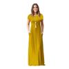 Elegant Women Boho Short Sleeve Solid Evening Party Maxi Dress Plus Size Delight