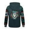 Fashion Print Loose Men's And Women's Long Sleeve Hooded Sweater