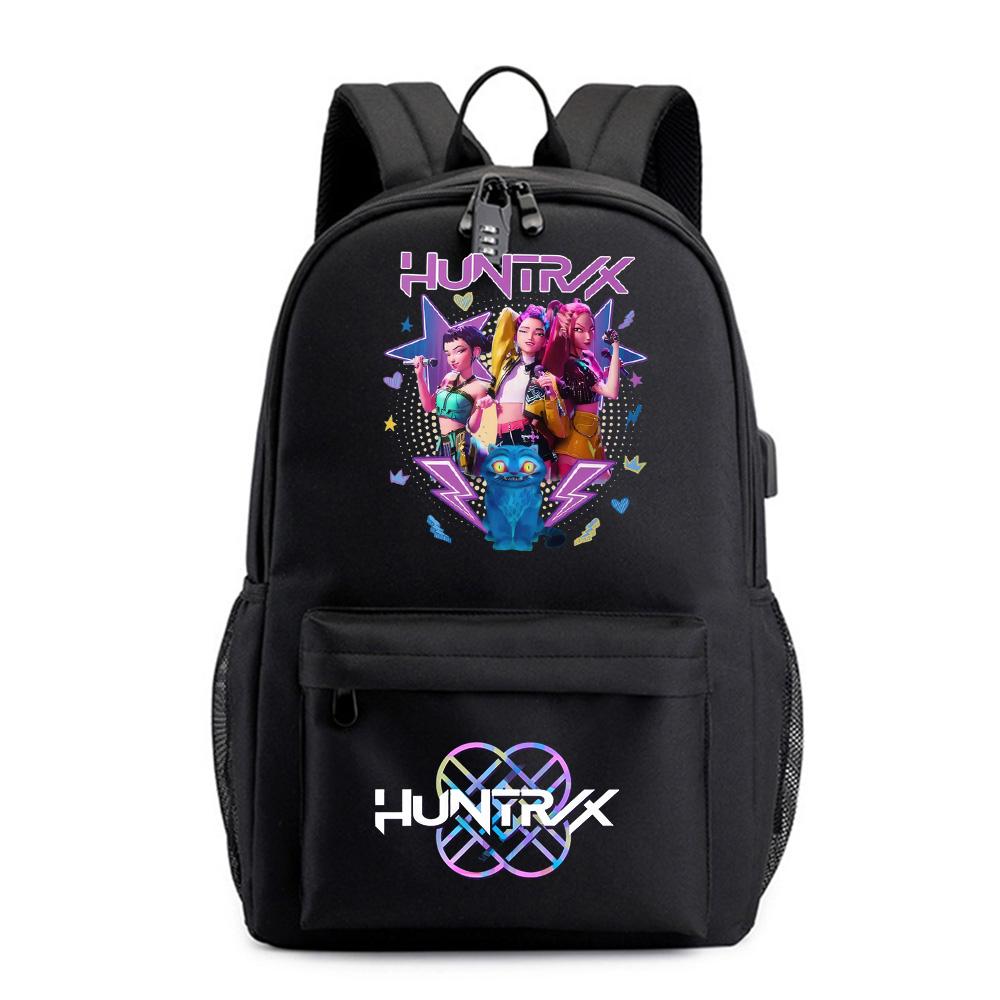 Anime Tecknad Kpop Tryckt Ryggsäck för Tonåring Student Flicka Pojke Bokväska Skolväska Kvinnor Stor Kapacitet Resväska Barn Gåva Rucksak
