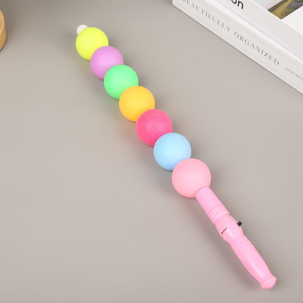 Светодиодная палочка-черлидер с семицветным мерцанием, покрытая засахаренным боярышником 40*4cm