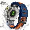 Sportliches Silikon-Uhrenarmband für Garmin Fenix 8 8Pro 47mm 51mm 7 7X 6 6X 5 5X Plus/Epix/Quatix/Tactix/Enduro Uhrenarmband 26/22mm