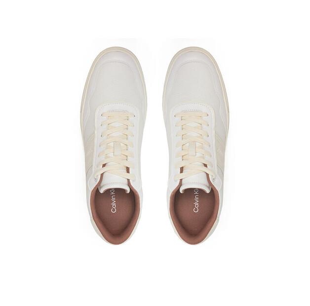 Мужские кроссовки Calvin Klein Low top lace up logo hm0hm01653 белые