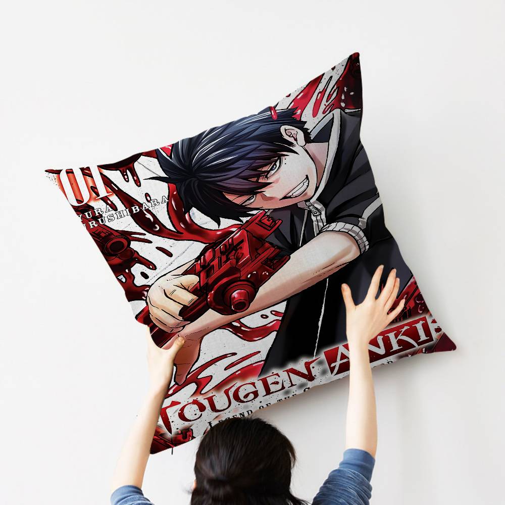 

Hot Anime T-Tougen A-Anki Cushion Cover Pillow Cover Decor Pillowcase Printed Cushion Case For Couch 30cmx30cm