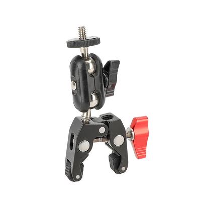 1PC Adjustable Clamp Crab Clamp Suitable for Magic Arm DSLR Camera Rail Red Crab Clamp