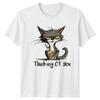 Thinking Of You TShirt Voodoo Cat Sarcastic Humor Birthday Gift For Him And Her