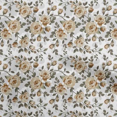 Cotton Flex Braun Stoff Floral Craft Projekte Dekor Stoff Bedruckt Meterware 40 Zoll