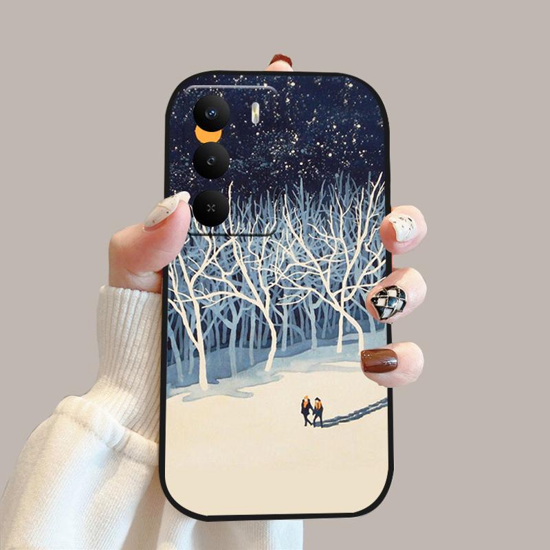 For Realme V60 Pro Case V 60 Pro Silicone Soft TPU Phone Bumper Cover For Realme 14x 5G Fashion Cute Cartoon Protective Fundas