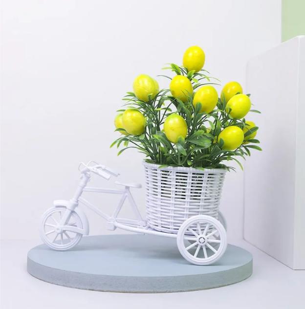 

The Desktop Is Adorned With Simulated Floral Decorations, Complemented By Silk And Plastic Floral Ornaments One size жёлтый