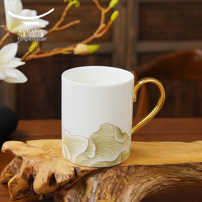 Yongfengyuan National Porcelain Magnolia Ceramic Mug 350ml