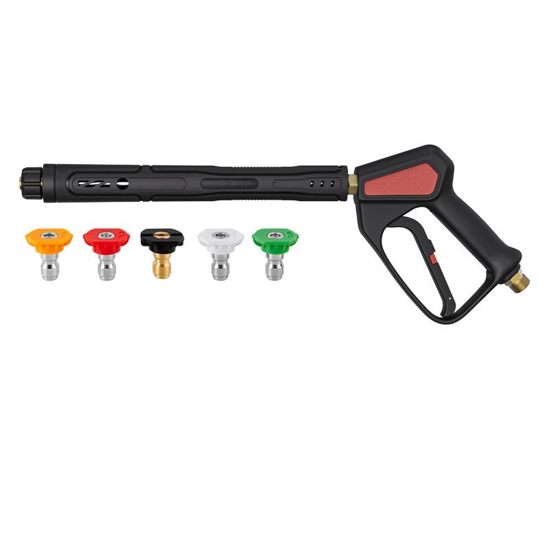 High-Pressure Water Gun 5800 PSI with Extension Rod and Multi-Function Long/Short Gun Options