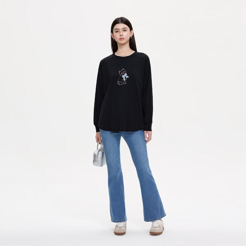 FivePlus Women's Long Sleeve Round Neck T-shirt